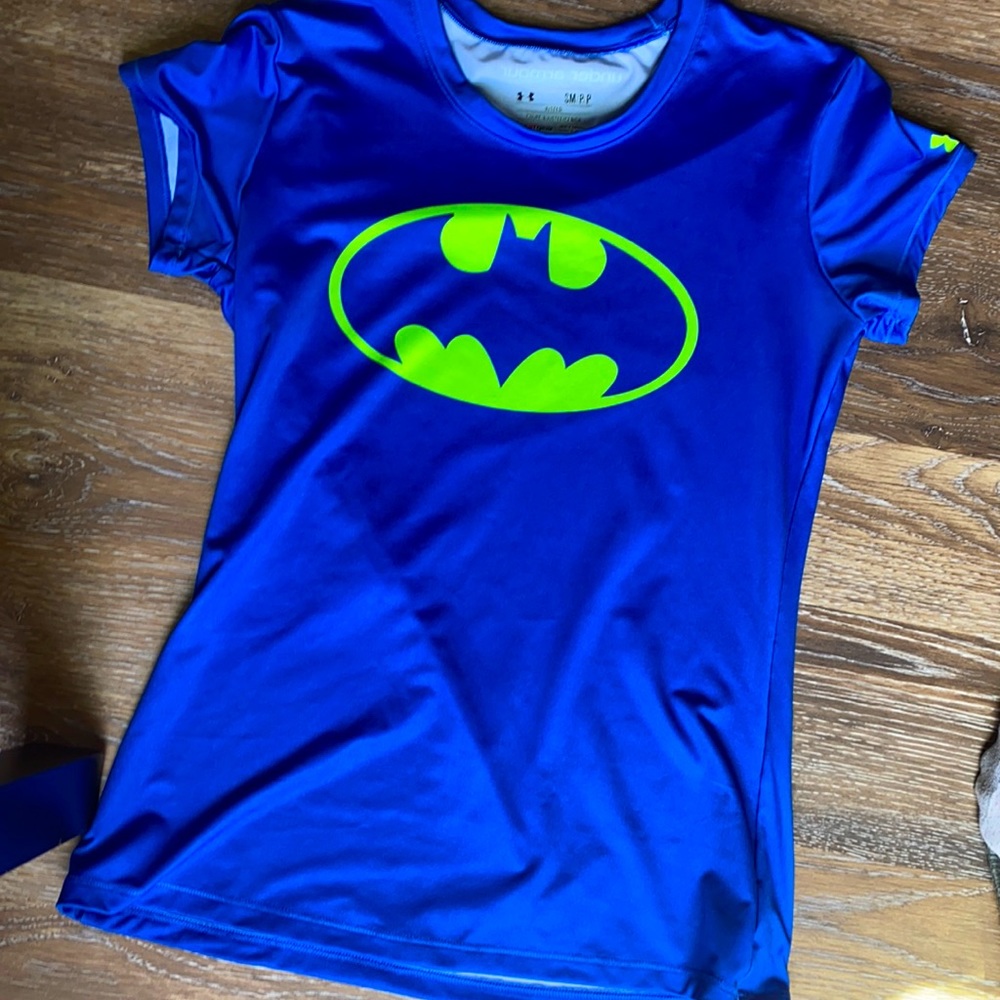 Small Batman Under Armour dry fit tshirt
